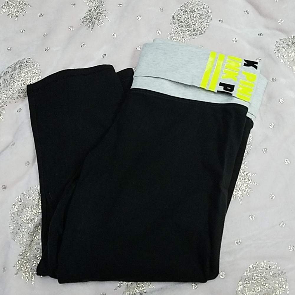 Victorias secret pink capri leggings